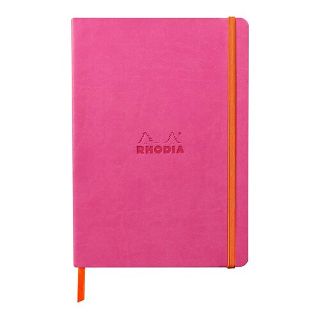 Rhodiarama Softcover Notebook A5 Lined Fuchsia