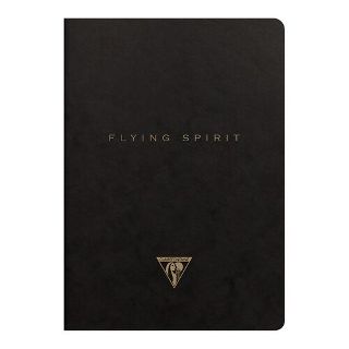 Flying Spirit Sewn Notebook A5 Black