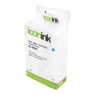 Icon Compatible Canon GI690 Cyan Ink Bottle