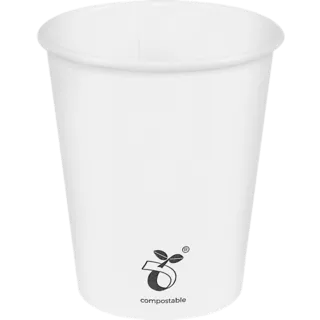 Hot Cup 5oz (180ml brim) x 7.5cm Event cup compostable & recyclable Pack 50 - Vegware