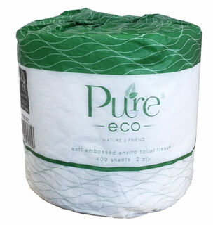 Toilet Rolls 2ply 400sheet - PureEco 